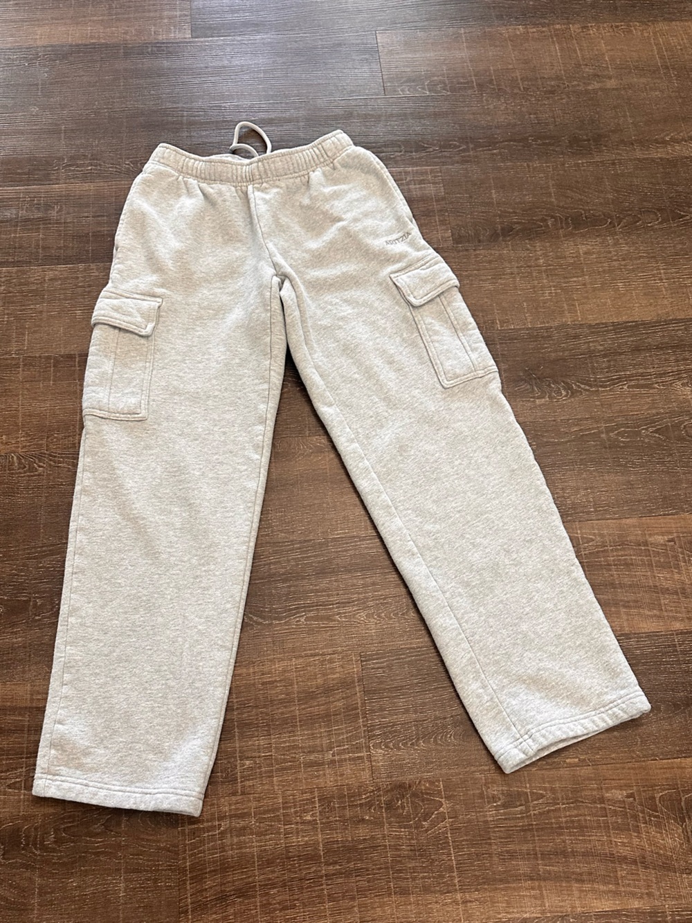 Aritzia Light Gray Cargo Track Pants